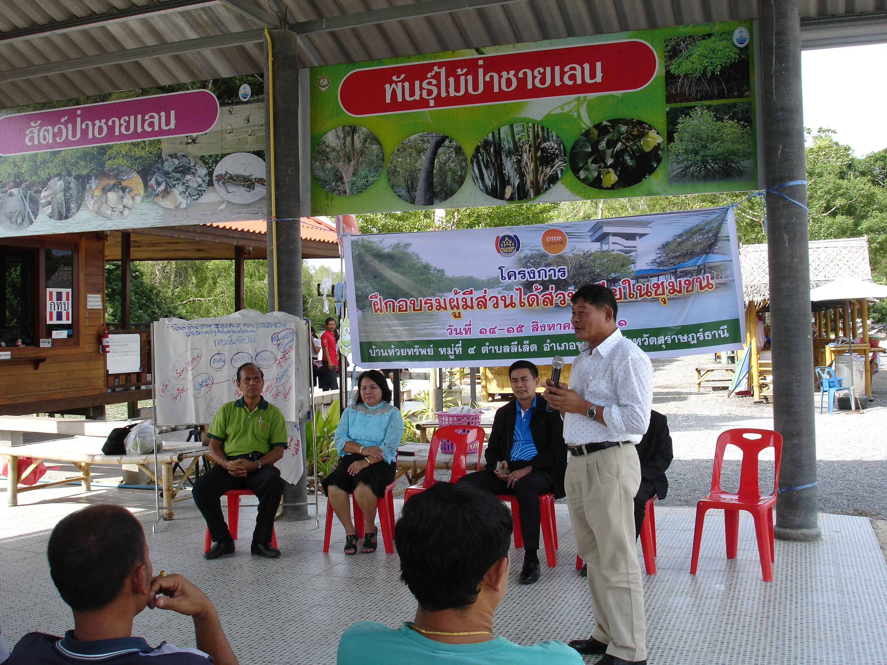 เยี่ยมและติดตามความก้าวหน้าชุมชนท่องเที่ยว OTOP นวัตวิถี บ้านห้วยทรัพย์ ต.ลีเล็ด