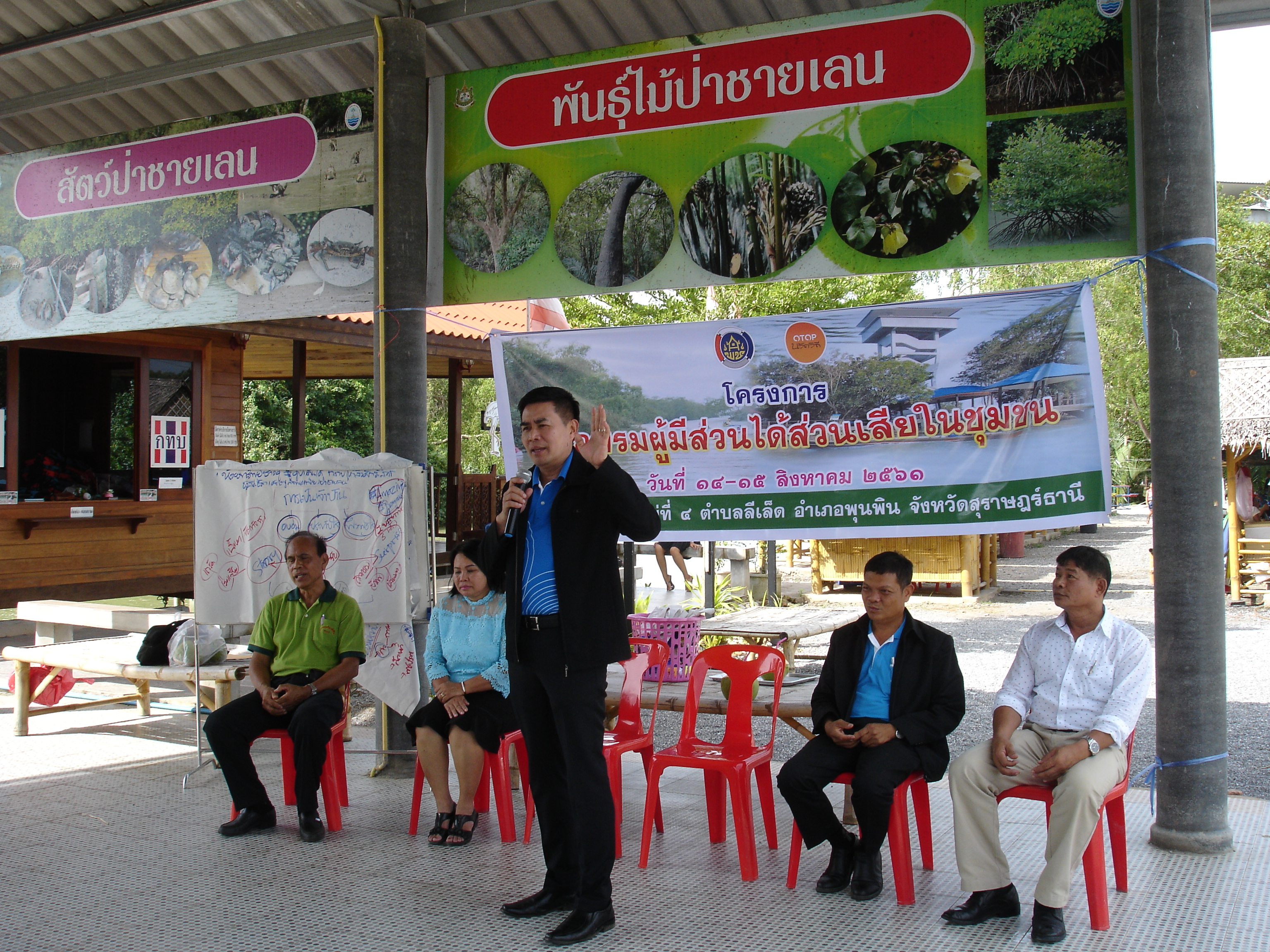 เยี่ยมและติดตามความก้าวหน้าชุมชนท่องเที่ยว OTOP นวัตวิถี บ้านห้วยทรัพย์ ต.ลีเล็ด