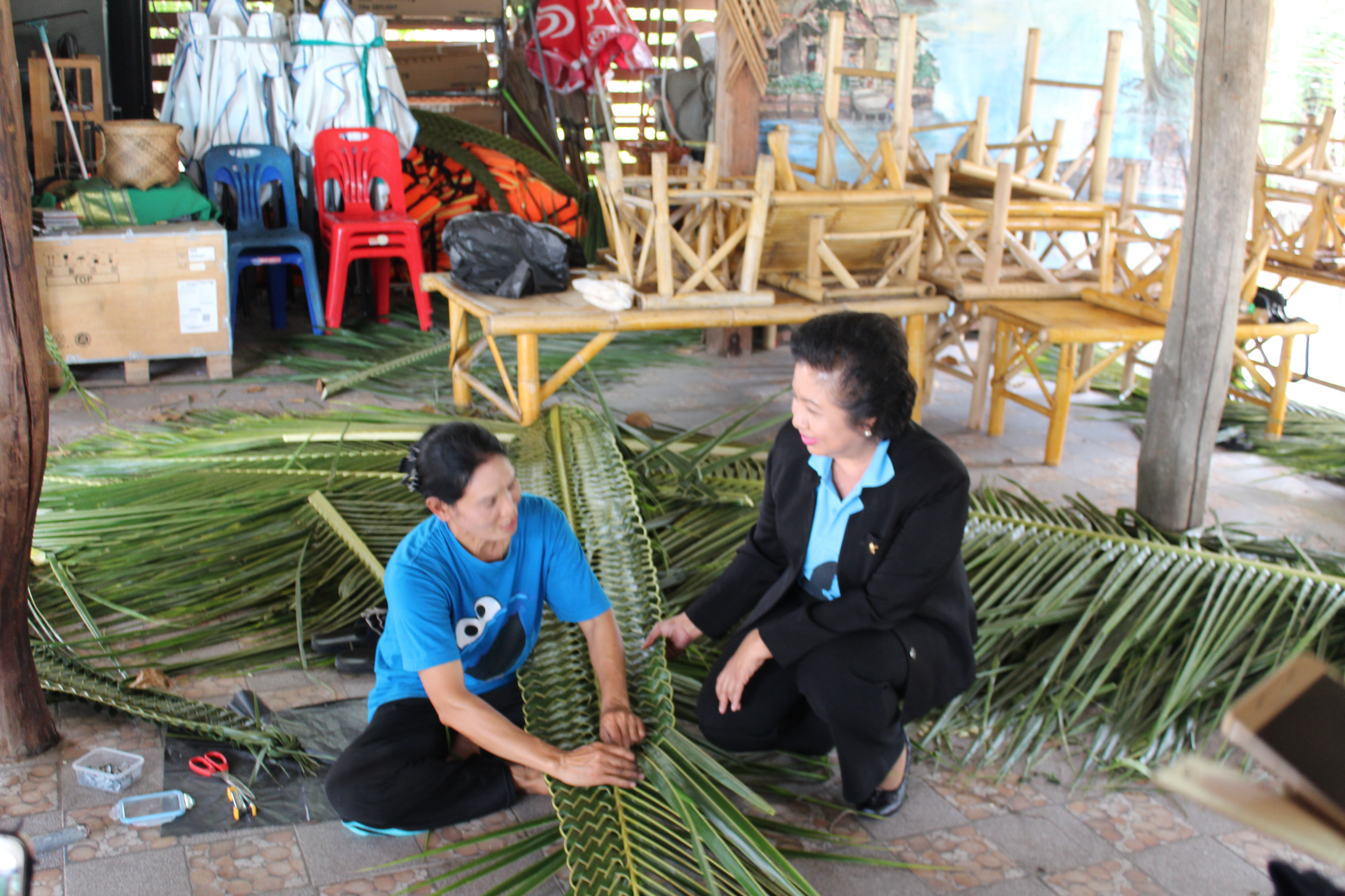 ผู้ตรวจกระทรวงมหาดไทยเยี่ยมชุมชนท่องเที่ยว OTOP นวัตวิถีตำบลบางใบไม้