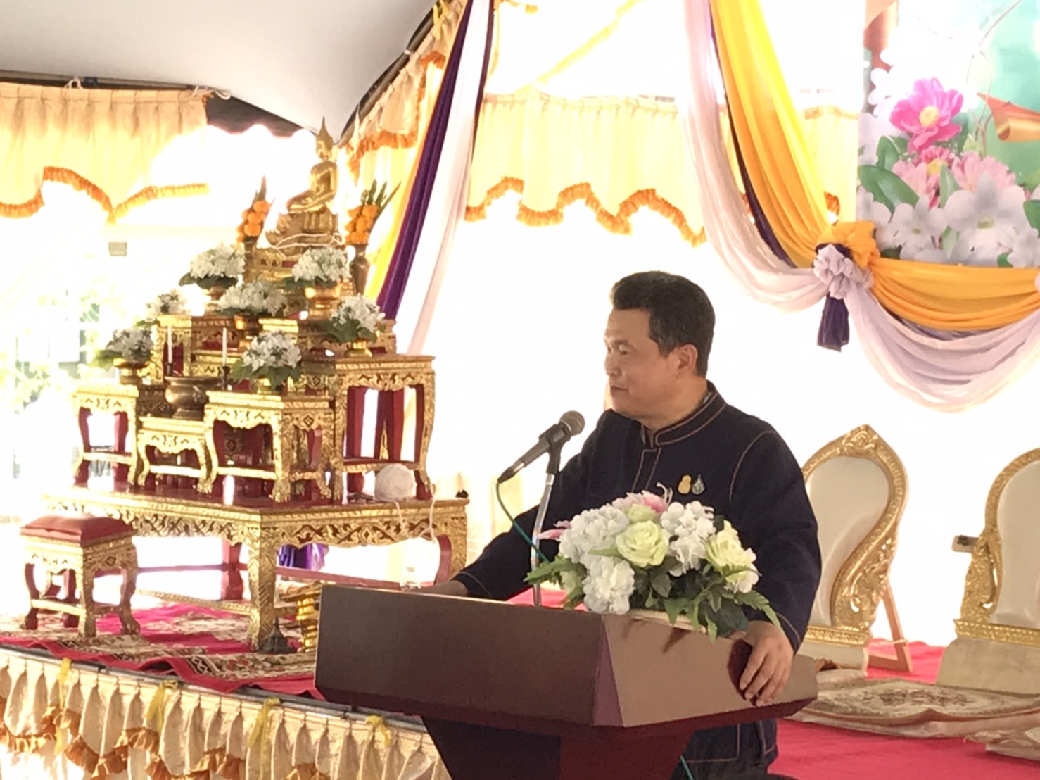 พัฒนาชุมชนจังหวัดสุราษฎร์ธานี ร่วมพิธีเปิดอาคารหอพัก 12 นักษัตร