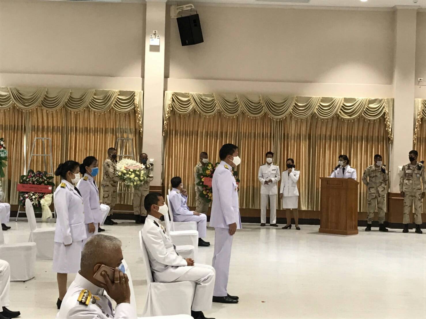 พัฒนาชุมชนจังหวัดสุราษฎร์ธานี  ร่วมพิธีถวายราชสักการะวันคล้ายวันสวรรคตสมเด็จพระนเรศวรมหาราช