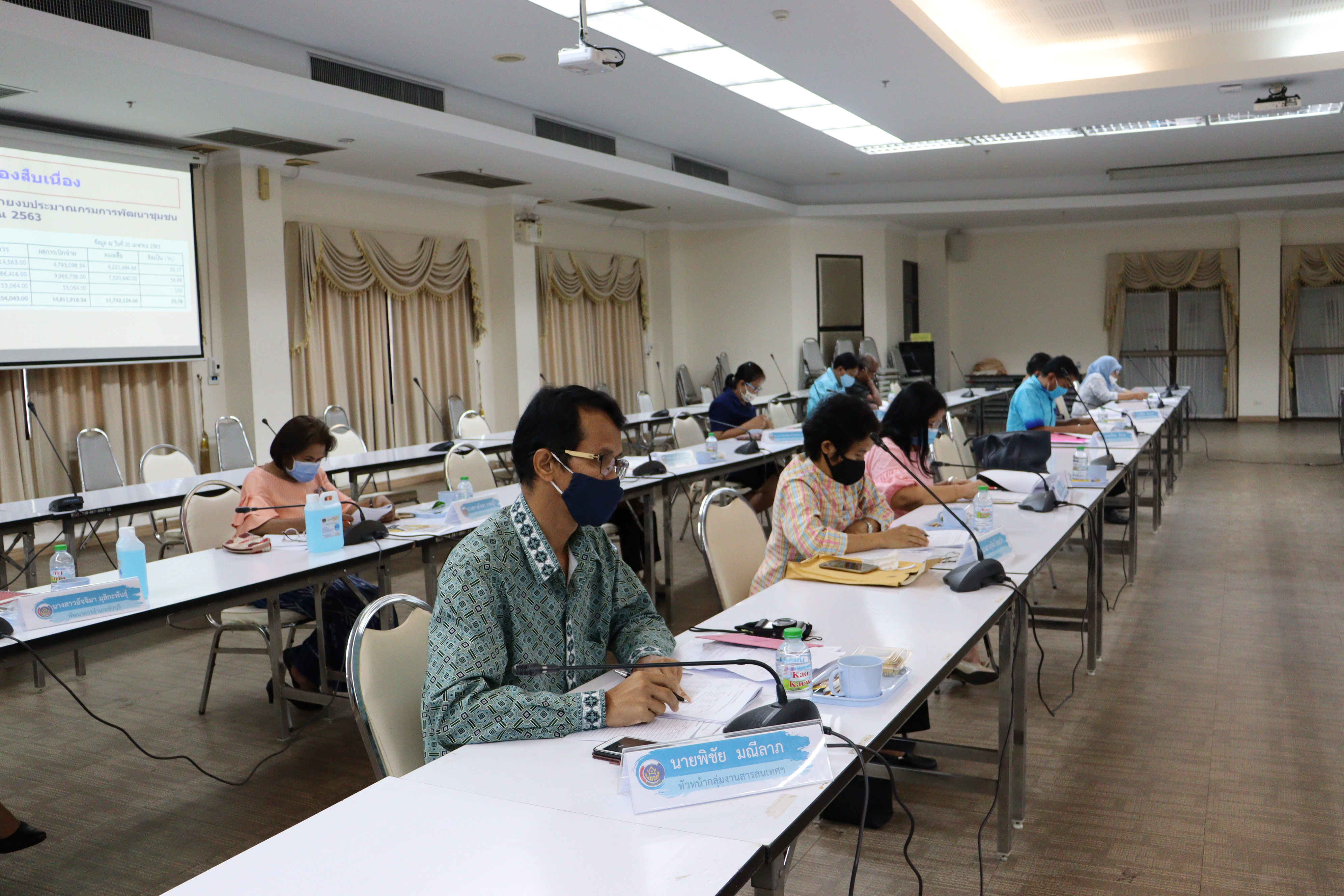 ประชุมผู้บริหารและเจ้าหน้าที่พัฒนาชุมชน ครั้งที่ 5/2563 