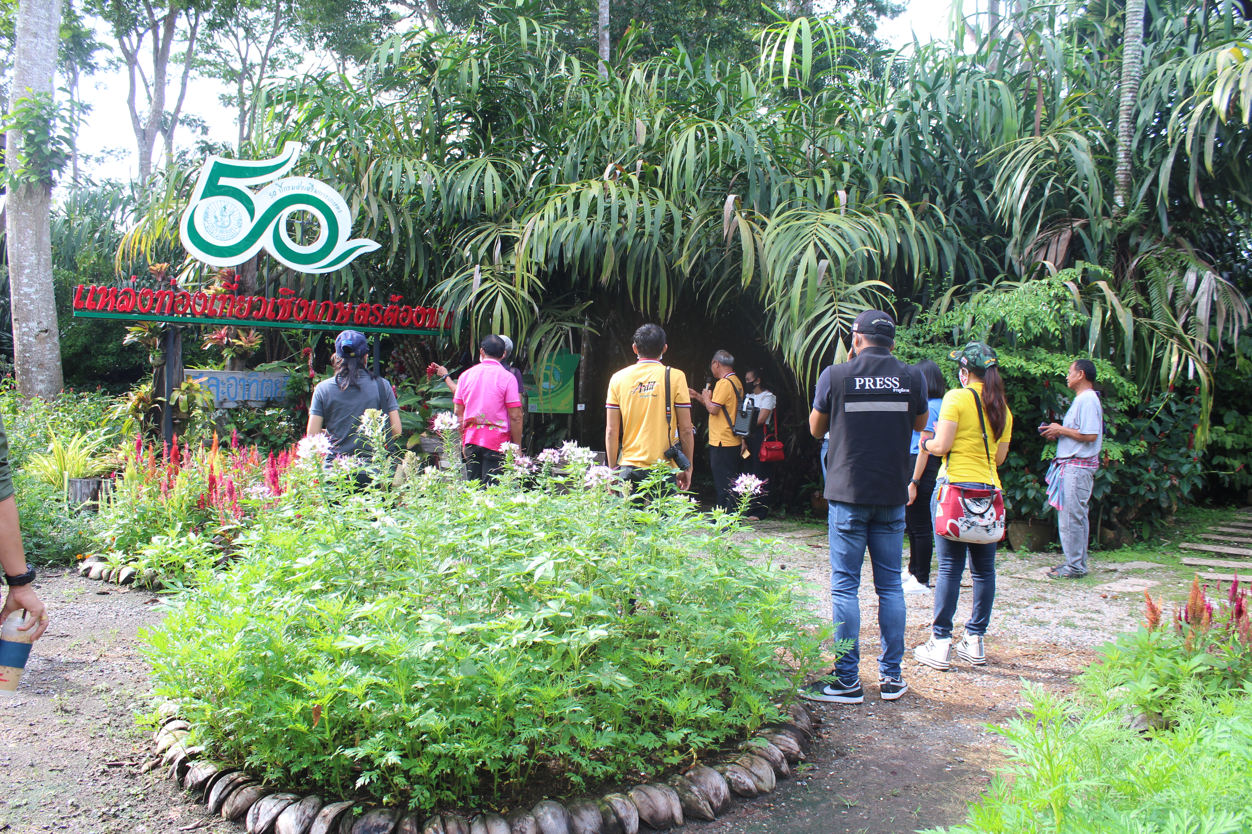 สำนักงานพัฒนาชุมชนจังหวัดสุราษฎร์ธานีและสื่อมวลชน ลงพื้นที่ให้กำลังใจ ห่วงใยชาวชุมชนท่องเที่ยว OTOP นวัตวิถี จากสถานการณ์ COVID-19 (วันที่ 2)