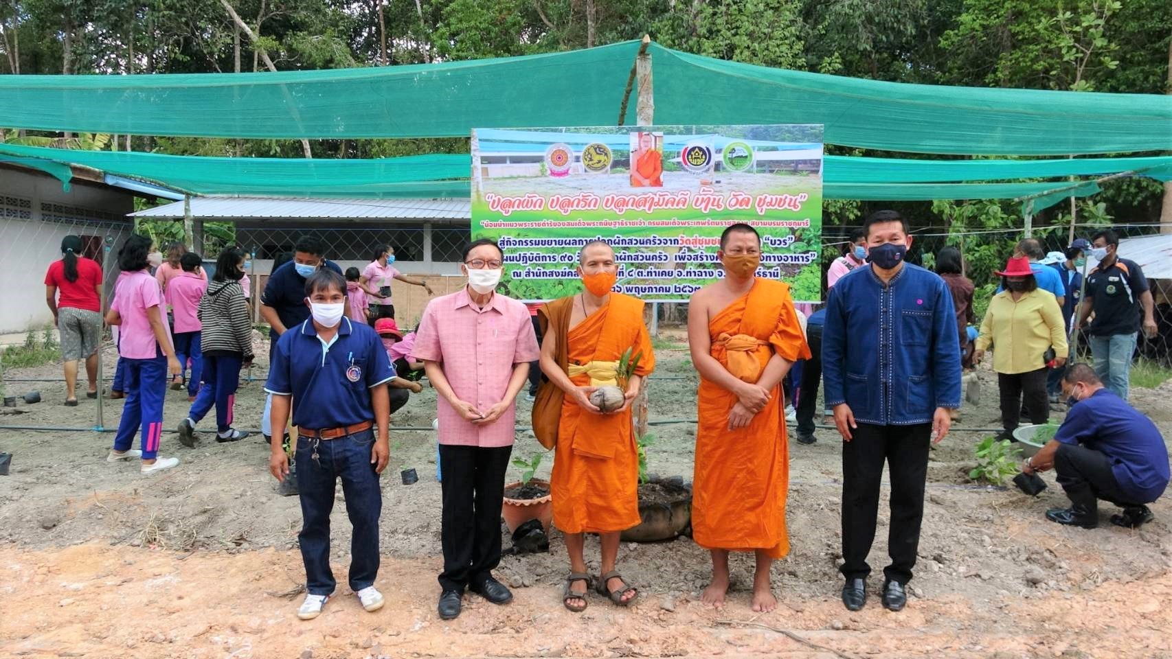พจ. ขยายผลการปลูกผักสวนครัวจากวัดสู่ชุมชน ตามหลัก “บวร”