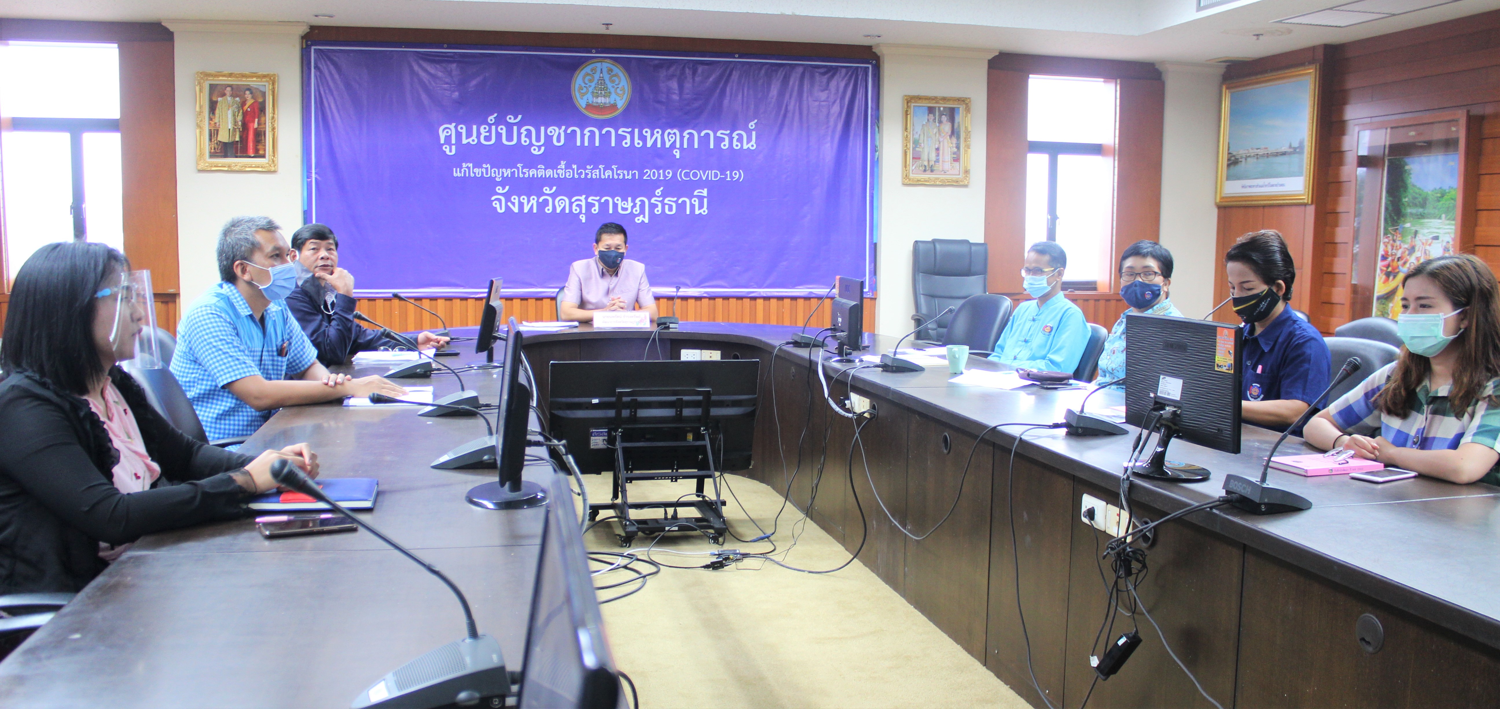 พช.สุราษฎร์ธานี ร่วมรับฟังการประชุมกรมการพัฒนาชุมชน ครั้งที่ 5/2563