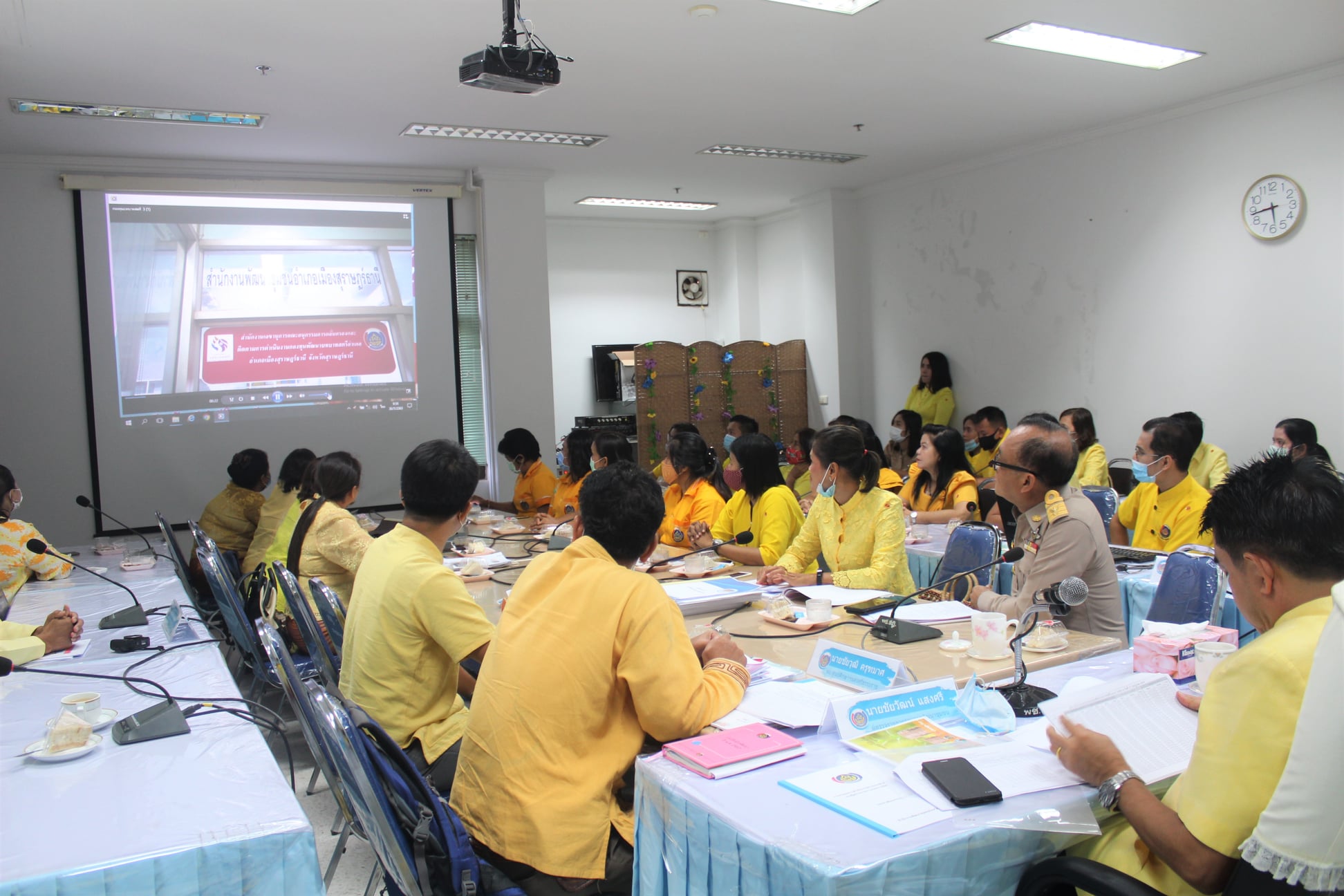 นายชัยวัฒน์ แสงศรี ผู้ตรวจราชการกรมการพัฒนาชุมชน ลงพื้นที่จังหวัดสุราษฎร์ธานี