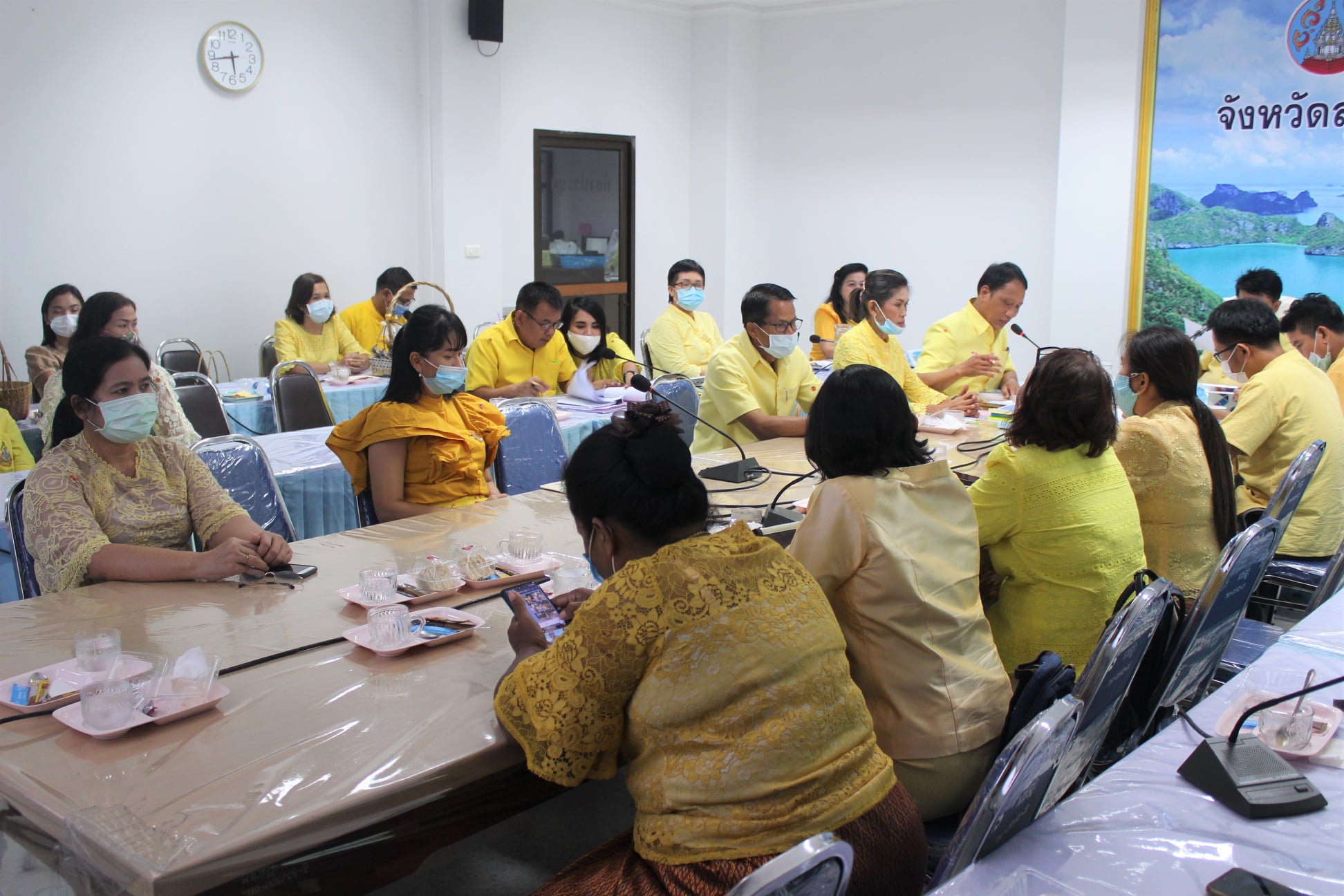 นายชัยวัฒน์ แสงศรี ผู้ตรวจราชการกรมการพัฒนาชุมชน ลงพื้นที่จังหวัดสุราษฎร์ธานี