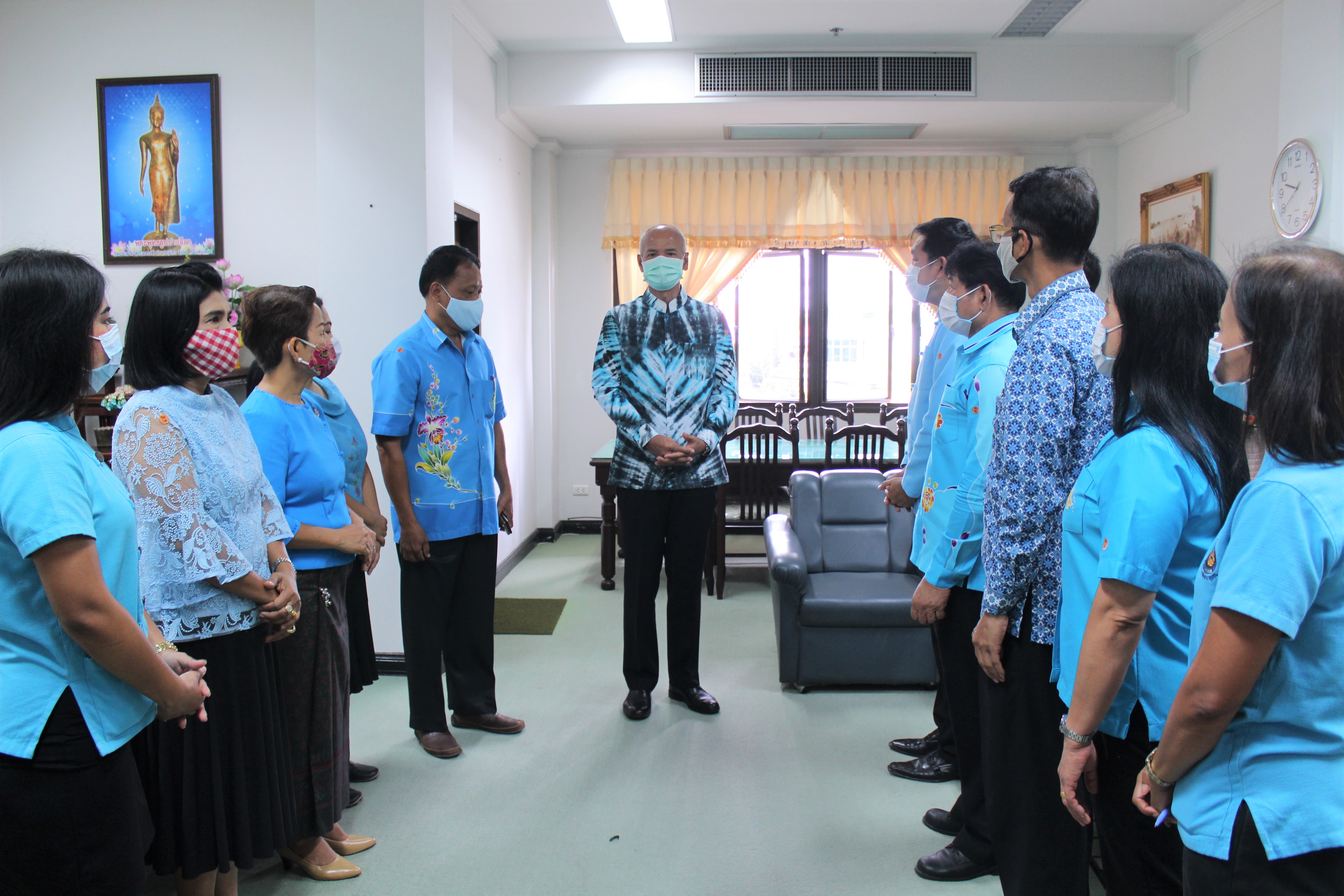 พช.สุราษฎร์ธานี  นำทีมงานแสดงความยินดีแด่ นายสนิท ศรีวิหค รองผู้ว่าราชการจังหวัดสุราษฎร์ธานี