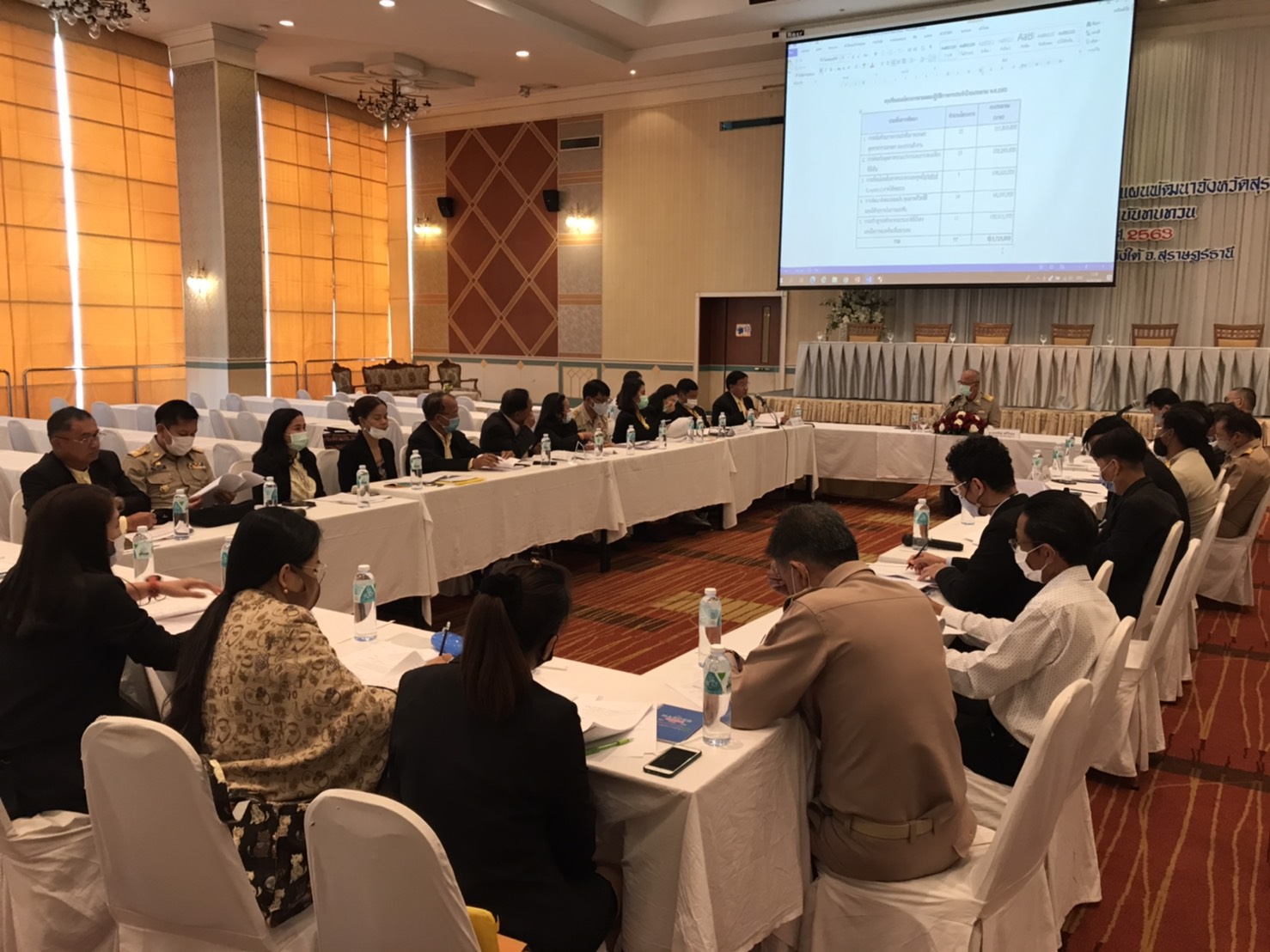 พจ.สุราษฎร์ธานี  ร่วมประชุมคณะกรรมการบริหารงานจังหวัดแบบบูรณาการ (ก.บ.จ.สฎ)