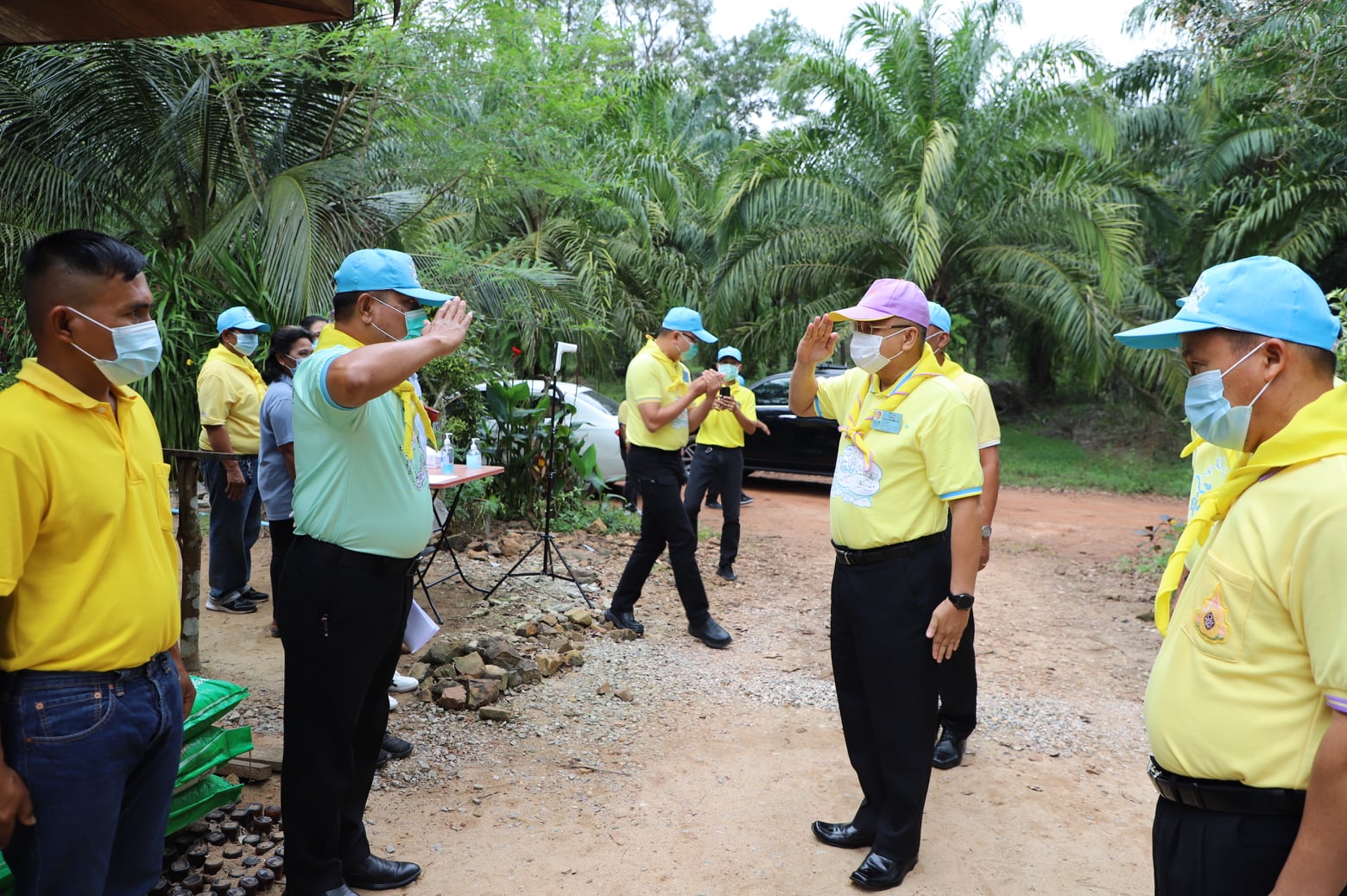 ผู้ว่าราชการจังหวัดสุราษฎร์ธานี  เยี่ยมชมพื้นที่การดำเนินงานตามโครงการพระราชทาน “โคก หนอง นา แห่งน้ำใจและความหวัง”  ในเขตพื้นที่อำเภอไชยา จังหวัดสุราษฎร์ธานี