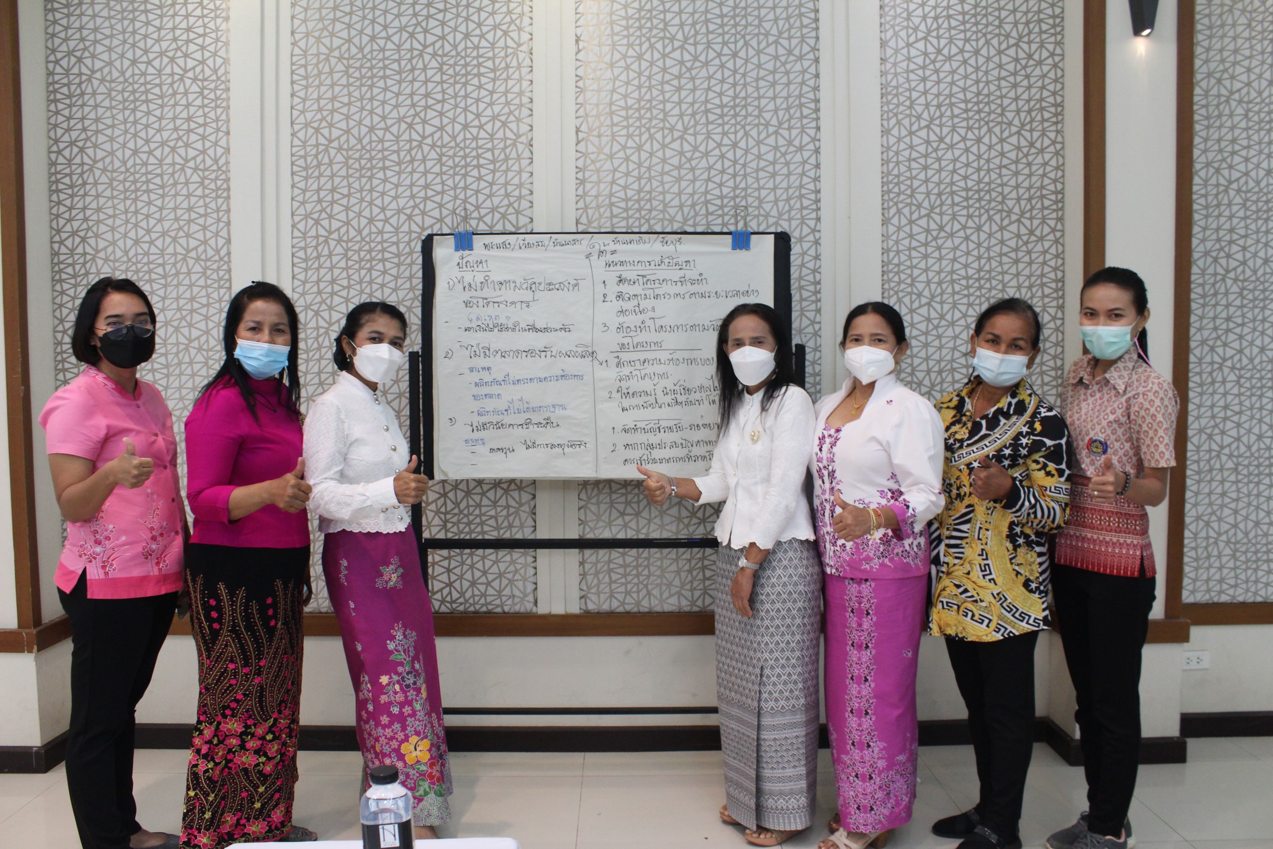 พช.สุราษฎร์ธานี ขับเคลื่อนงานกองทุนพัฒนาบทบาทสตรี โครงการพัฒนาระบบบริหารจัดการกองทุนและการประเมินผลทุนหมุนเวียนกองทุนพัฒนาบทบาทสตรี :กิจกรรมที่ 2 ประชุมเชิงปฏิบัติการ ประเมินผลทุนหมุนเวียนกองทุนพัฒนาบทบาทสตรี 