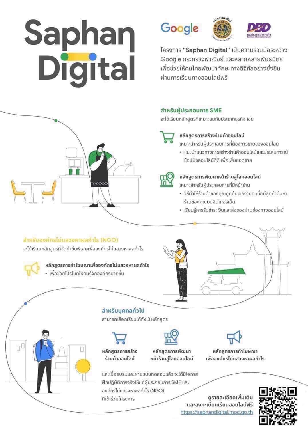 โครงการ Saphan Digital มุ่งพัฒนาทักษะทางดิจิทัลเพื่อคนไทยอย่างยั่งยืน