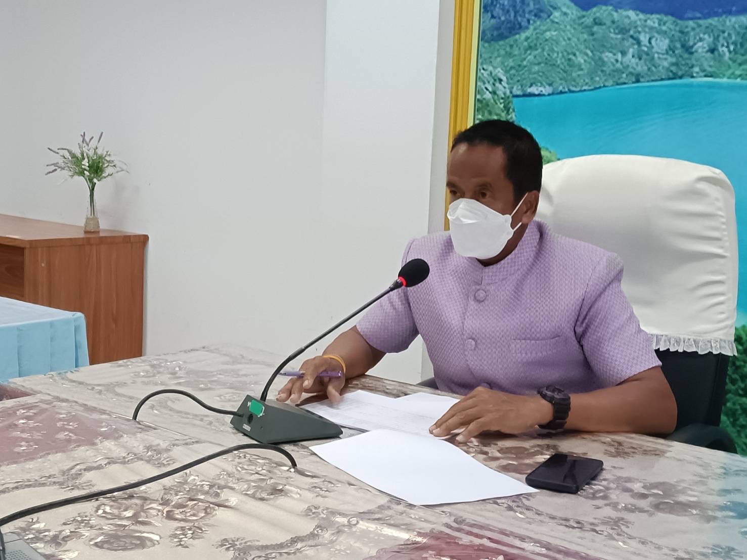 พช.สุราษฎร์ธานี ประชุมติดตามผลการใช้จ่ายงบประมาณตามแผนการใช้จ่ายประจำปีงบประมาณ พ.ศ. 2566 ครั้งที่ 1/2566