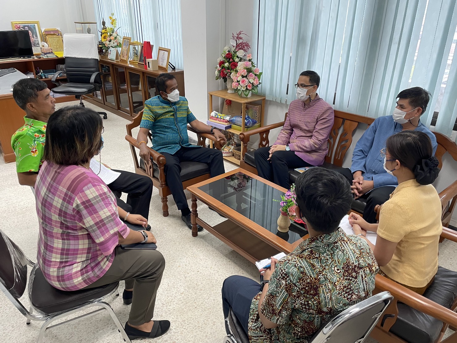 พช.สุราษฎร์ ต้อนรับคณะติดตามและสนับสนุนการบริหารการจัดเก็บข้อมูล จปฐ.จากส่วนกลาง