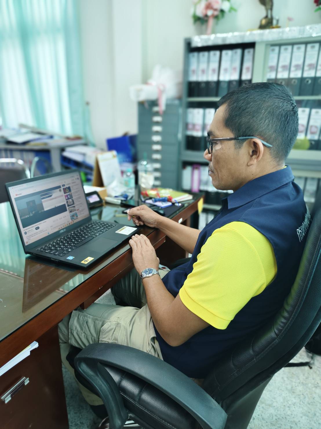 📣พช.สุราษฎร์ธานี📣 ร่วมรับการประชุมกรมการพัฒนาชุมชน ครั้งที่ 3/2568