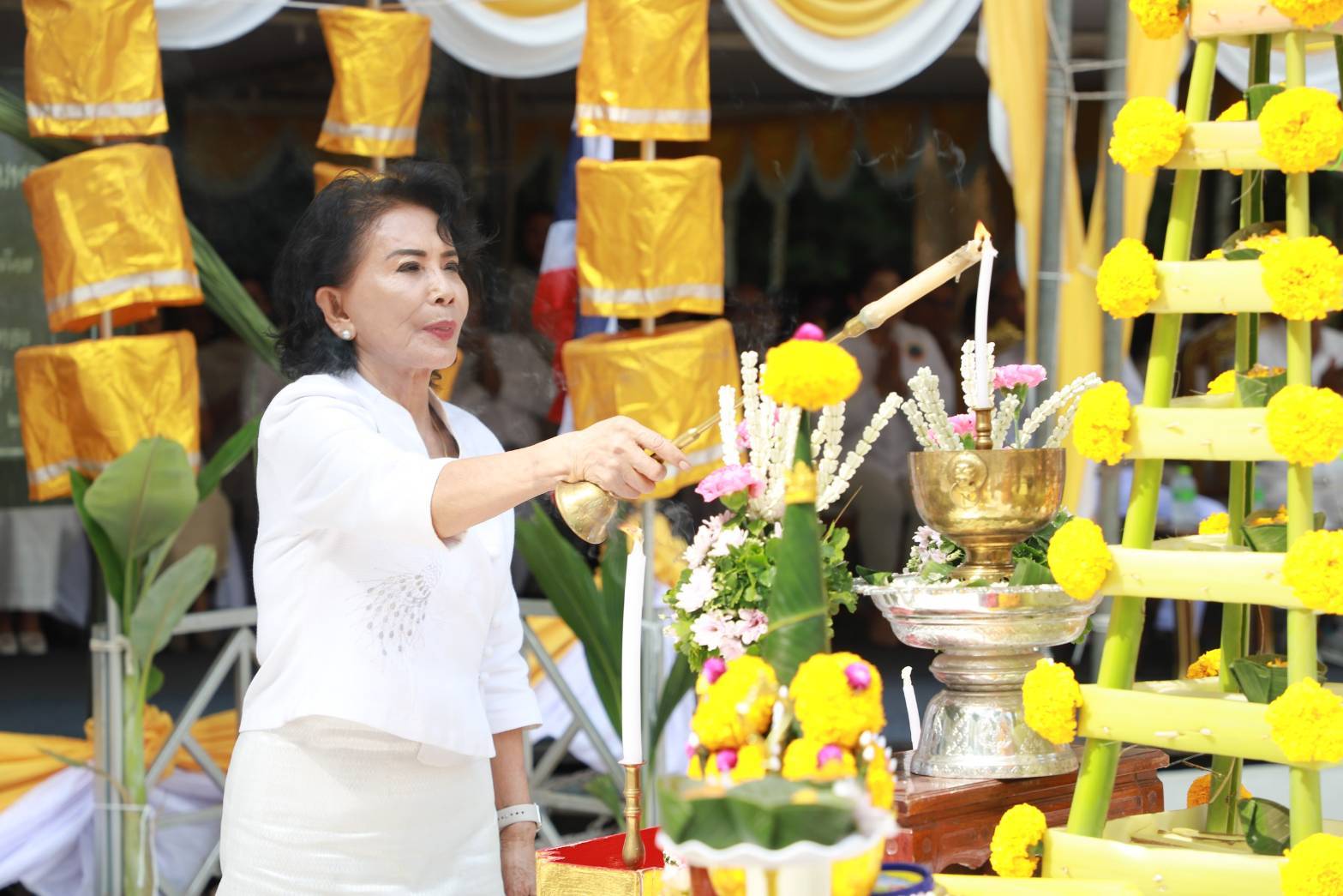 📣พช.สุราษฎร์ธานี📣 ร่วมพิธีบวงสรวงพระธาตุศรีสุราษฎร์ เนื่องในงาน “แห่ผ้าห่มพระธาตุศรีสุราษฎร์ แลธรรมชาติเขาท่าเพชร” ประจำปี 2568