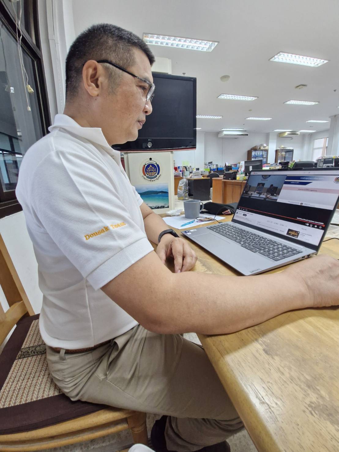 📣พช.สุราษฎร์ธานี📣 ร่วมรับการประชุมกรมการพัฒนาชุมชน ครั้งที่ 3/2568