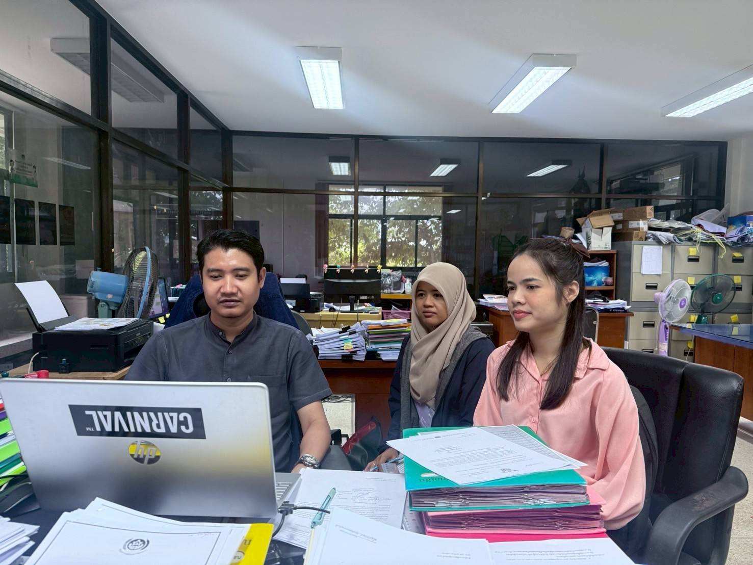 📣พช.สุราษฎร์ธานี📣 ร่วมรับการประชุมกรมการพัฒนาชุมชน ครั้งที่ 3/2568