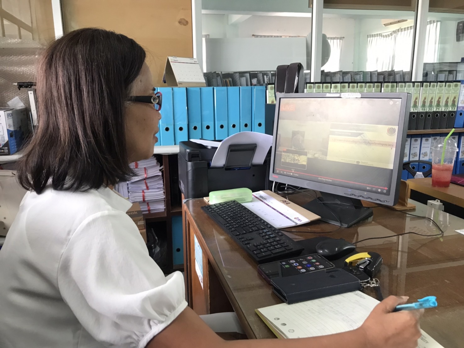 📣พช.สุราษฎร์ธานี📣 ร่วมรับการประชุมกรมการพัฒนาชุมชน ครั้งที่ 3/2568