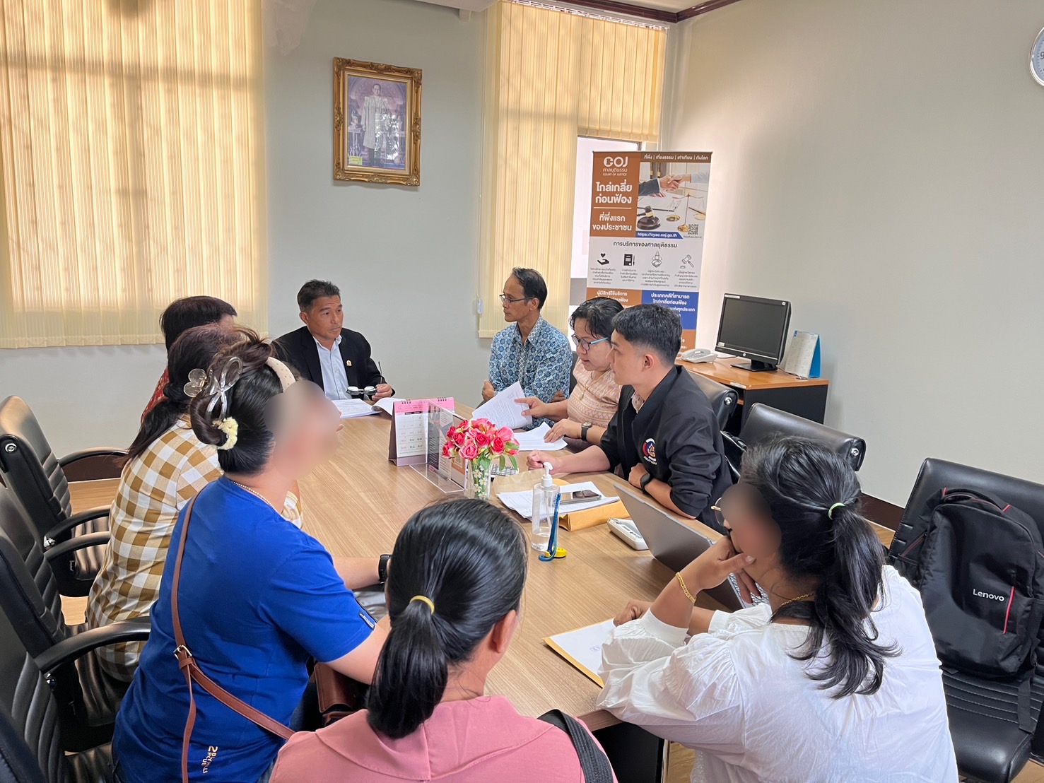 พช.สุราษฎร์ฯ “ไกล่เกลี่ยก่อนฟ้องลูกหนี้กองทุนพัฒนาบทบาทสตรี” ณ ห้องไกล่เกลี่ย ศาลจังหวัดไชยา