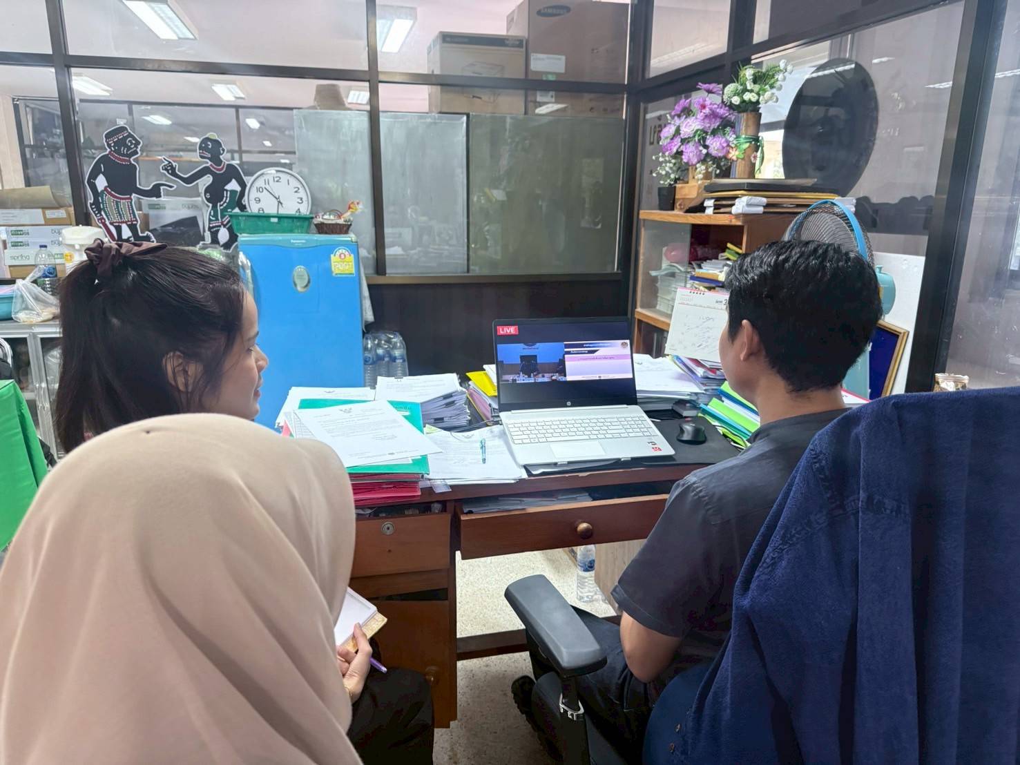 📣พช.สุราษฎร์ธานี📣 ร่วมรับการประชุมกรมการพัฒนาชุมชน ครั้งที่ 3/2568