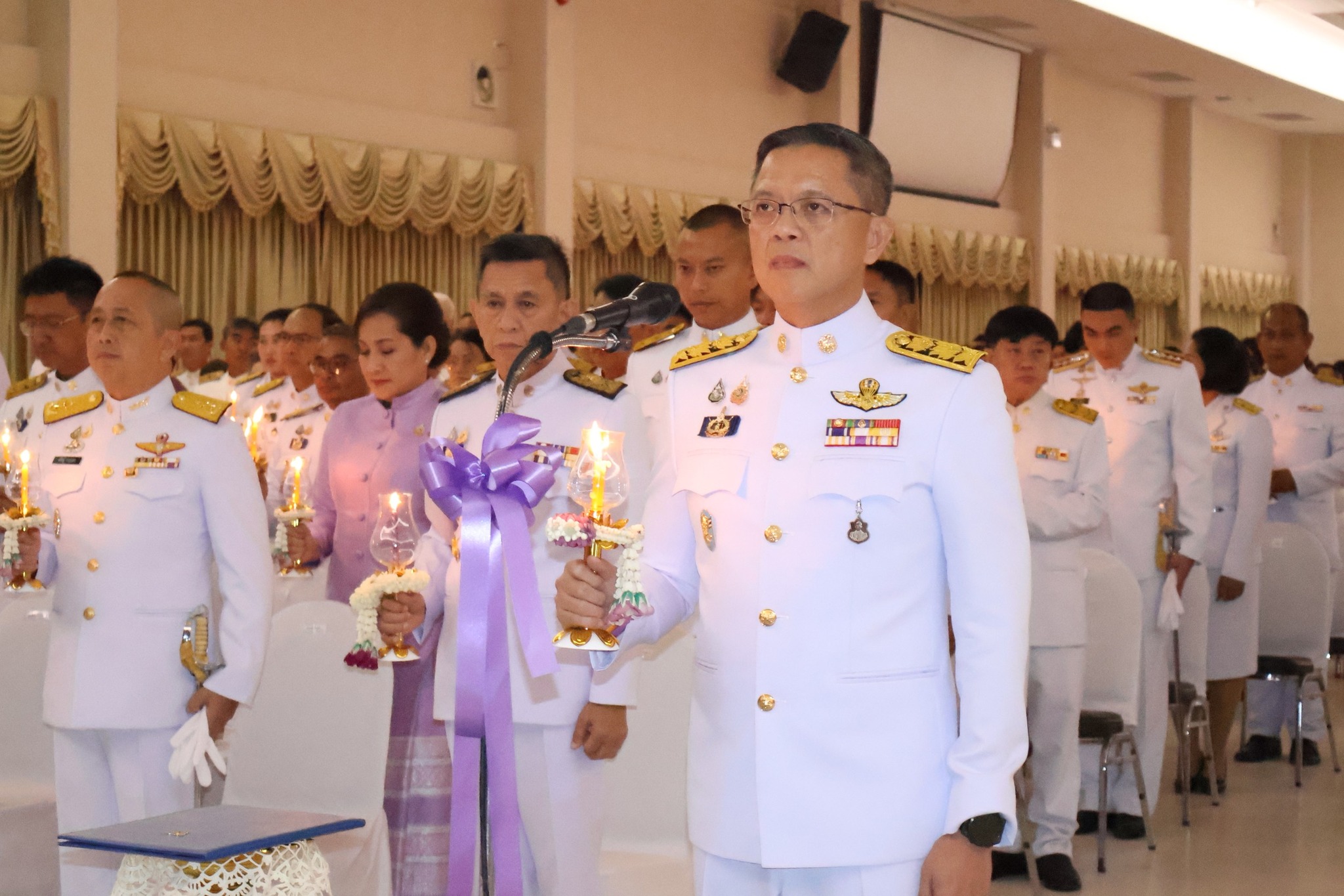 📣พช.สุราษฎร์ธานี📣ร่วมกิจกรรมเฉลิมพระเกียรติสมเด็จพระนางเจ้า ฯ พระบรมราชินี เนื่องในโอกาสวันเฉลิมพระชนมพรรษา ๓ มิถุนายน ๒๕๖๘ พิธีถวายเครื่องราชสักการะและวางพานพุ่ม และพิธีจุดเทียนถวายพระพรชัยมงคล