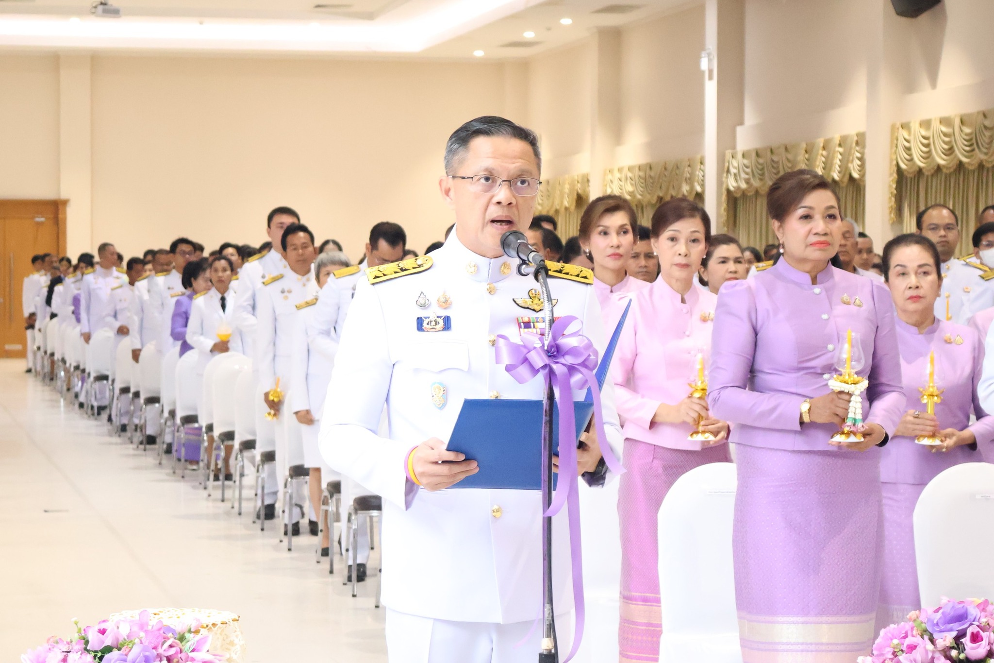 📣พช.สุราษฎร์ธานี📣ร่วมกิจกรรมเฉลิมพระเกียรติสมเด็จพระนางเจ้า ฯ พระบรมราชินี เนื่องในโอกาสวันเฉลิมพระชนมพรรษา ๓ มิถุนายน ๒๕๖๘ พิธีถวายเครื่องราชสักการะและวางพานพุ่ม และพิธีจุดเทียนถวายพระพรชัยมงคล