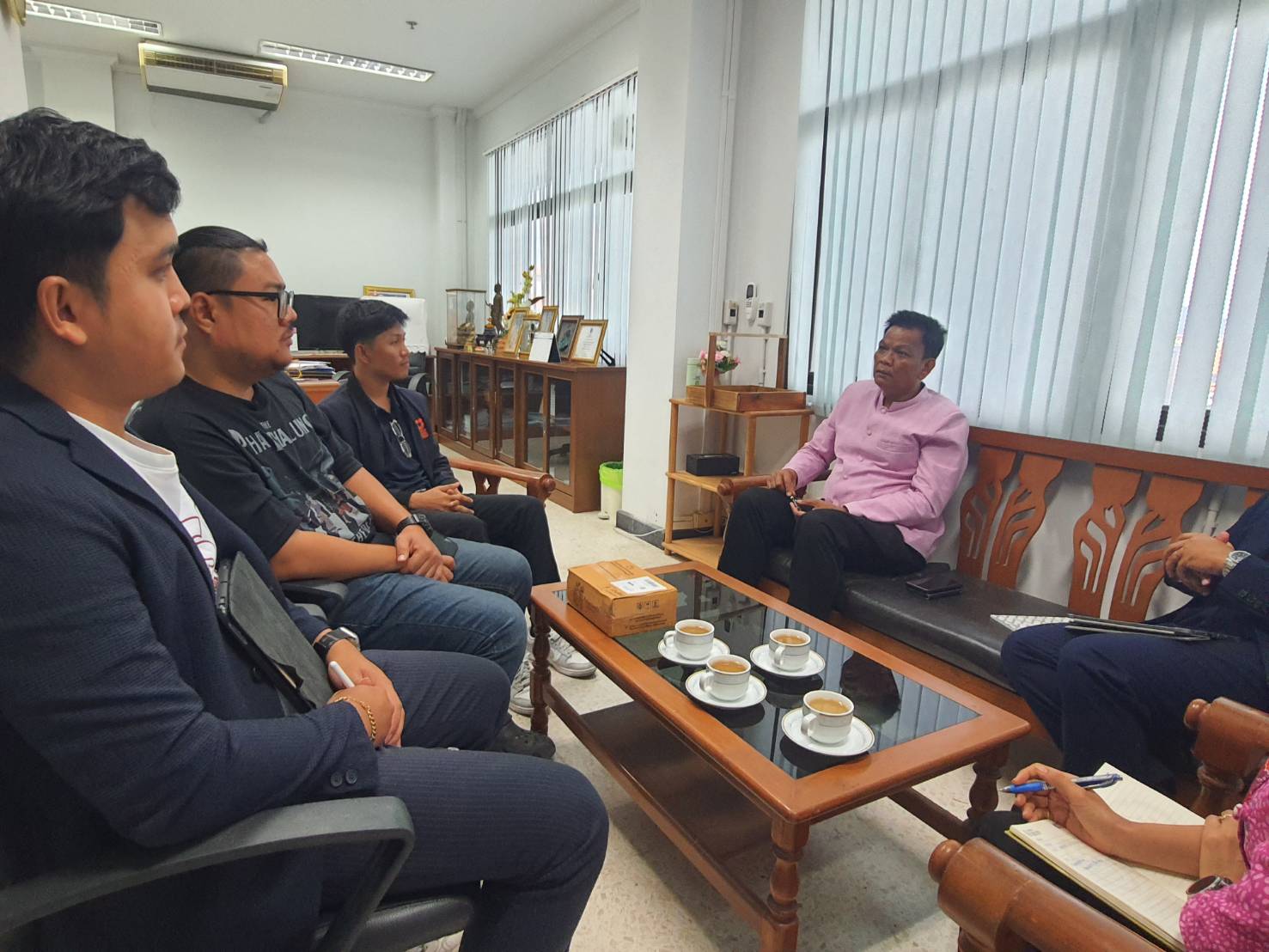 พช.สุราษฎร์ธานี  หารือความร่วมมือด้านการพัฒนา ส่งเสริม และสนับสนุนผู้ประกอบการให้มีการเติบโตอย่างยั่งยืน กับผู้แทนอุทยานวิทยาศาสตร์และนวัตกรรมสังคม มหาวิทยาลัยทักษิณ