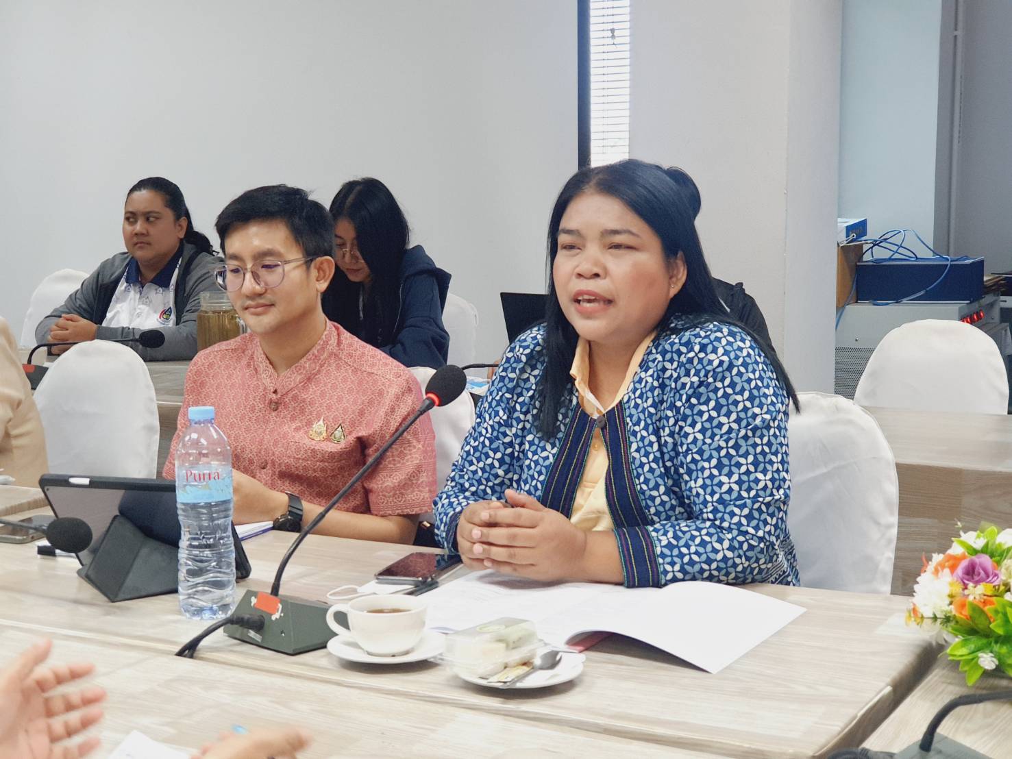 พช.สุราษฎร์ธานี โดยสำนักงานเลขานุการ อกส.จ.สุราษฎร์ธานี  พร้อมด้วย ผู้แทนกลไกการขับเคลื่อนกองทุนพัฒนาบทบาทสตรี ร่วมโครงการประชุมติดตามและประเมินผลการดำเนินงานทุนหมุนเวียนของกองทุนพัฒนาบทบาทสตรี ประจำปีงบประมาณ พ.ศ.2568