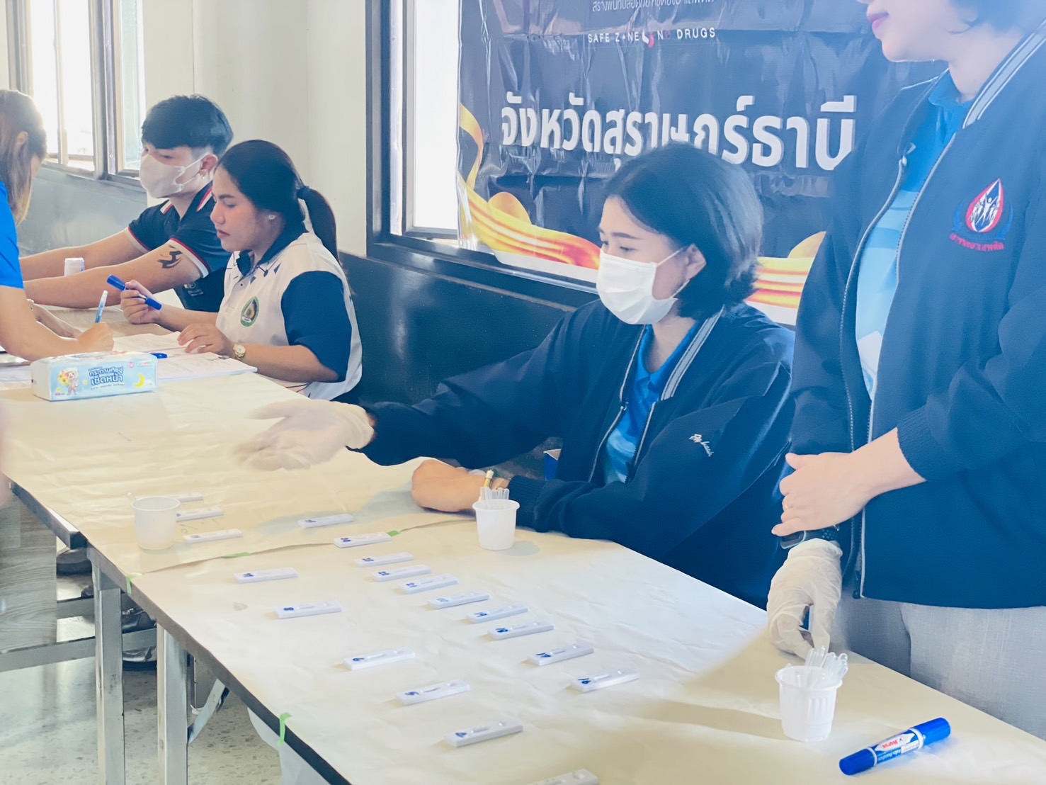 📣พช.สุราษฎร์ธานี ขานรับนโยบาย “Seal Stop Safe” นำเจ้าหน้าที่ พช. ร่วมโครงการมหาดไทยสีขาว สร้างพื้นที่ปลอดภัย หยุดยั้งยาเสพติด (Safe Zone No Drugs) ตรวจสารเสพติดบุคลากรในสังกัด